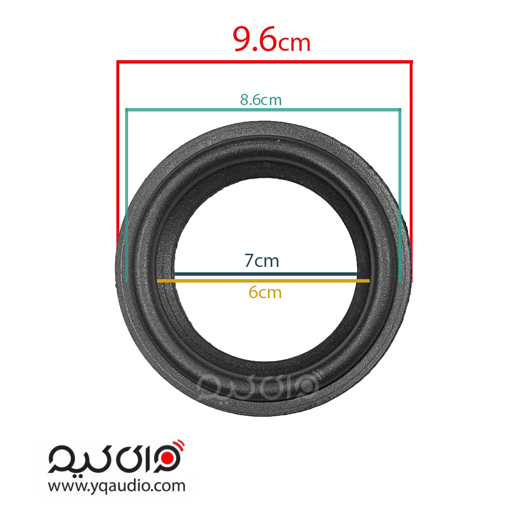 foam-surround-4-inch-fat-speaker-repair فوم دور باند 4 اینچ تپل برای تعمیر بلندگو پراید و خانگی