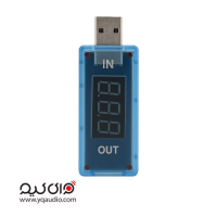 تستر USB مدل Car Man Accessories با نمایشگر دیجیتال IN/OUT برای تست ولتاژ و جریان پورت USB